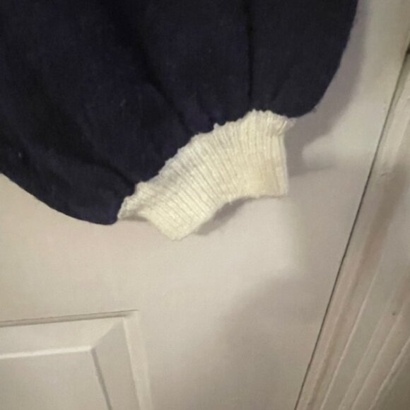 NEVER BEEN WORN- Color Block, Cream, Golden Yellow, Pink, Navy Sweater - Picture 3 of 3